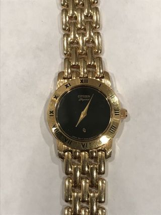 Vintage Ladies Citizen Elegance 5420 - S26003 Gold Tone Watch Fresh Battery