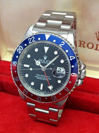 Rolex GMT Master II 16710 Pepsi Bezel SERVICED BY ROLEX BOX AND PAPERS 1998 3