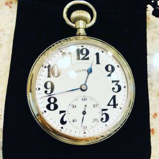 Vintage Illinois Bunn Special Model 11 23j 16s Pocket Watch Salesman Case