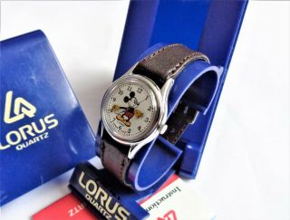 Vintage 1980s Old Stock Lorus By Seiko Micky Mouse Ladies Watch V515 - 6080 6