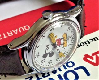 Vintage 1980s Old Stock Lorus By Seiko Micky Mouse Ladies Watch V515 - 6080 8