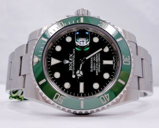 Rolex Submariner GREEN HULK 116610LV Stainless Steel Ceramic Bezel Watch 6