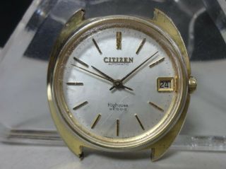 Vintage 1971 Citizen Automatic Watch [highness 36000] 28j Cal.  7430 36000bph