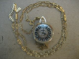 Famous - Vintage Swiss Anti - Magnetic Wind Up Mechanical Necklace/pendant Watch.