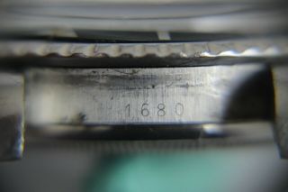 Vintage 1970 ' s Rolex Submariner Wristwatch Ref.  1680 Stainless Steel Cal.  1570 10