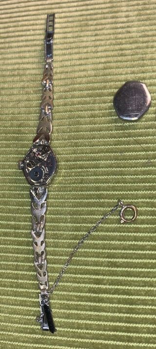 Vintage Ladies Creation 17 Jewel Incablock Mechanical Watch 4
