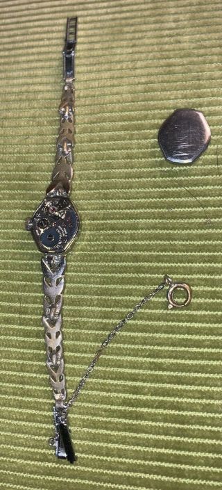 Vintage Ladies Creation 17 Jewel Incablock Mechanical Watch 5