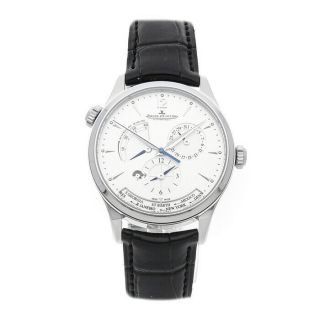 Jaeger - Lecoultre Master Geographic Auto 39mm Steel Mens Strap Watch Q1428421