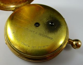 Pre - 1850 Minute Repeater Karat Gold Case Pocket Watch Key Set RARE 5