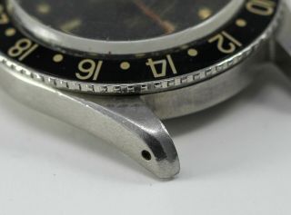 Vintage 1958 Rolex GMT - Master Stainless Steel Wristwatch Ref.  6542 9