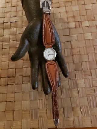Vintage Rare Vogt Sterling Silver Quartz Watch Needs Battery