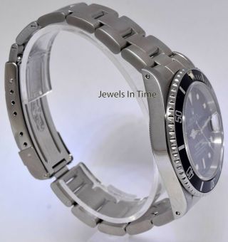 Rolex Submariner Date Steel Black Dial/Bezel Mens Automatic Watch X 16610 7