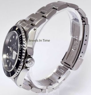 Rolex Submariner Date Steel Black Dial/Bezel Mens Automatic Watch X 16610 8