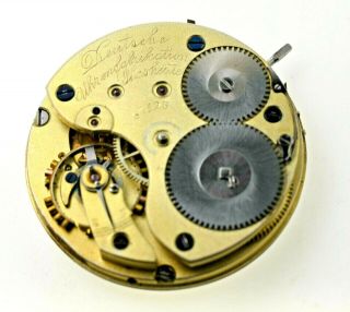 A Lange & Sohne Glashutte Pocket Watch Movement W/ Double Sunk Dial 4