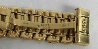 EBEL 1911 LARGE 18K SOLID GOLD DATE WRIST WATCH 887902 4