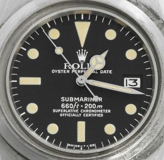 Vintage Rolex Stainless Steel Submariner ref.  1680 660ft/200m Watch 8