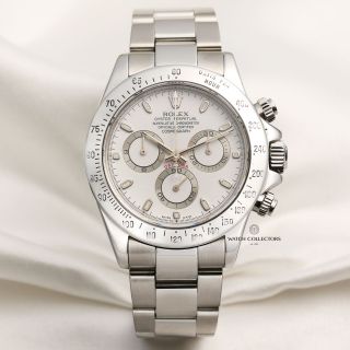 Rolex Daytona 116520 Stainless Steel White Aph Dial