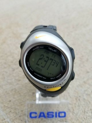 Nike Triax Sm0003 Lcd Digital Chronograph Alarm Men 