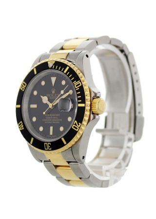 Rolex Oyster Perpetual Submariner Date 18k 16613 Mens Watch 2