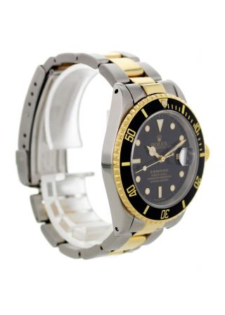 Rolex Oyster Perpetual Submariner Date 18k 16613 Mens Watch 3