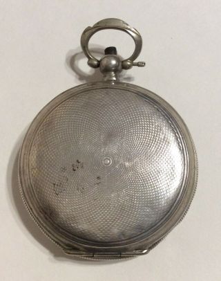 Antique Swiss hunter.  800 silver pocket watch for the Turkish Ottoman market 11