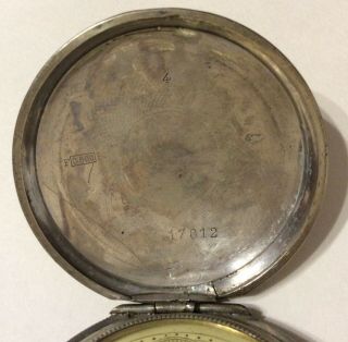 Antique Swiss hunter.  800 silver pocket watch for the Turkish Ottoman market 7
