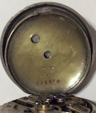 Antique Swiss hunter.  800 silver pocket watch for the Turkish Ottoman market 8