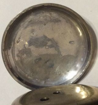 Antique Swiss hunter.  800 silver pocket watch for the Turkish Ottoman market 9