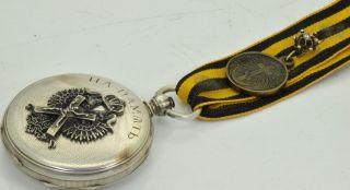 Rare Imperial Russian Officer ' s award set:a Silver pocket Watch&sabre sword 1881 5
