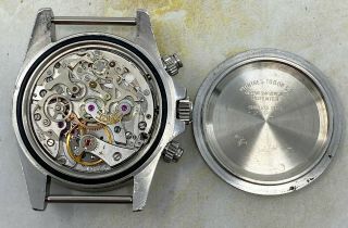 Vintage Tudor (by Rolex) Monte Carlo Chronograph Wristwatch Ref.  7149/0 NR 12