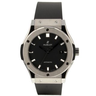 Hublot Classic Fusion Titanium Automatic 42 Mm Black Watch 542.  Nx.  1171.  Rx 2019