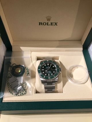 Rolex Submariner Hulk 116610LV Ceramic Green Dial Pre - Owned Box 4yr arranty 5
