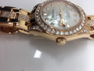 Rolex 81315 34mm Rose Gold Pearlmaster Watch,  White MOP Diamond Dial 8
