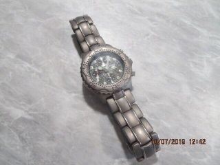 Fossil Blue Ti - 5010 Chronograph Quartz Solid Titanium Men’s Wrist Watch