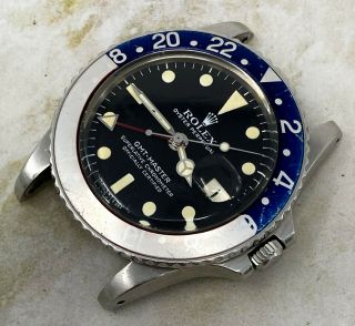 Vintage Rolex GMT - Master Wristwatch Ref.  1675 Steel Great Patina NR 2