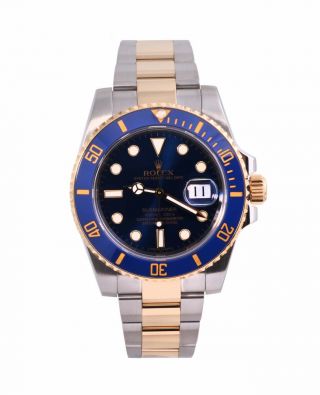 2014 Rolex 18K/SS Submariner 116613 Blue Dial/Ceramic Bezel - Box & Papers/Card 2