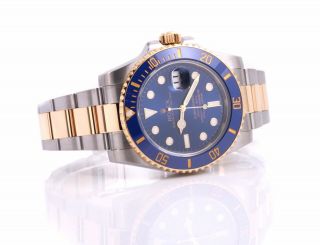 2014 Rolex 18K/SS Submariner 116613 Blue Dial/Ceramic Bezel - Box & Papers/Card 4
