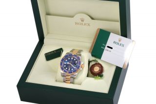 2014 Rolex 18K/SS Submariner 116613 Blue Dial/Ceramic Bezel - Box & Papers/Card 6