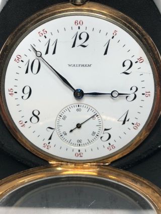 Waltham Riverside 12s,  19j Pocket Watch In 14k Of Case - - Over $720 Gold @ $1500