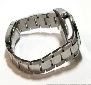 Rolex Milgauss 116400 Green Bezel Orange Hand Stainless Steel Watch 8