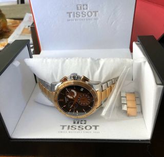 Tissot T0244172205100 Veloci - T 45MM Men ' s Chronograph Two Tone Watch 3