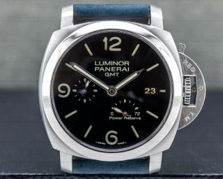 Panerai Pam00321 Luminor 1950 3 Day Gmt Power Reserve Box And Papers