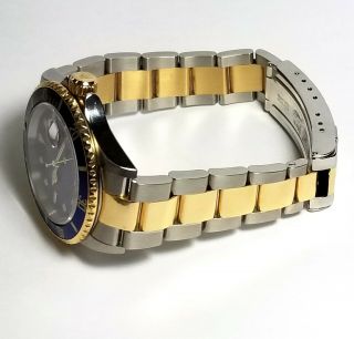 Rolex Submariner 16613 18k Gold SS Style Buckle For Big Man Watch 8