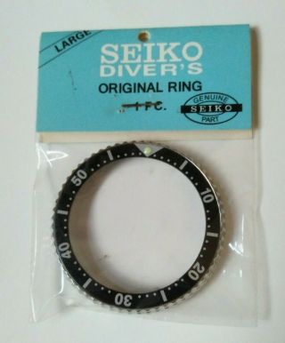 Seiko Replacement Bezel With Black Insert Fits Seiko Diver 