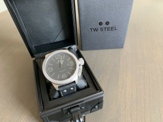 Tw Steel Twa201 Watch Black Leather Strap,  Automatic