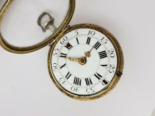 Quarter repeater verge fusee pair case pocket watch 11