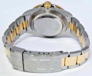 Rolex Submariner 18k Yellow Gold/Steel MOP Serti Diamond Dial Watch E 16613 4