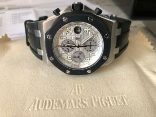 Audemars Piguet Royal Oak Offshore Watch - Silver,  Boxed and Receipt 10