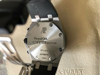 Audemars Piguet Royal Oak Offshore Watch - Silver,  Boxed and Receipt 7