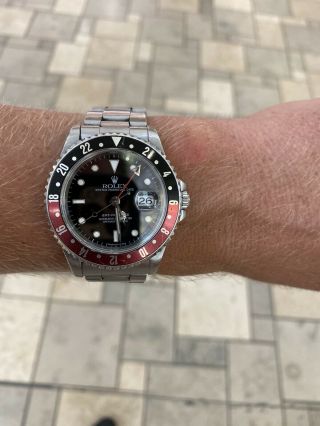 Rolex Gmt - Master 16710 Coke Bezel Wristwatch For Men